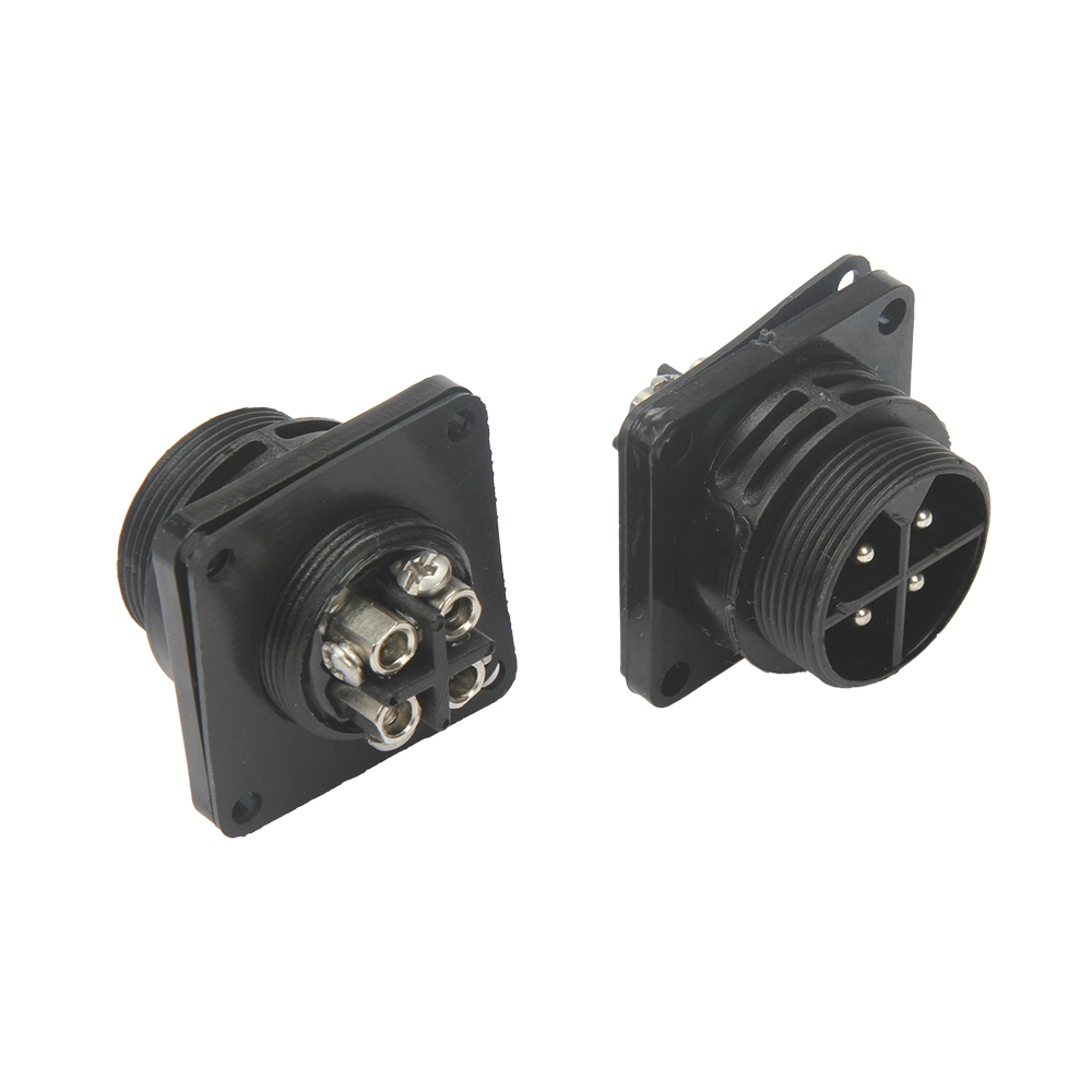 4 PIN MALE PANEL TYPE FIELD ASSEMBLY CONNECTOR
